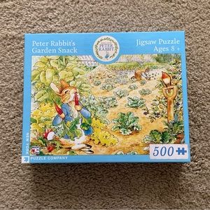 500 piece puzzle 🧩 Peter Rabbit’s Garden Snack by New York Puzzle Company
